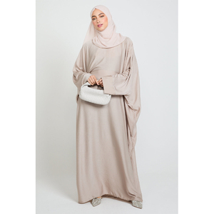 Vestido Árabe Maxi Informal y Elegante Personalizado de LEDUO, 100% Algodón, Holgado, para Mujer, Uso Diario, Modesto, Musulmán - Product Image 1