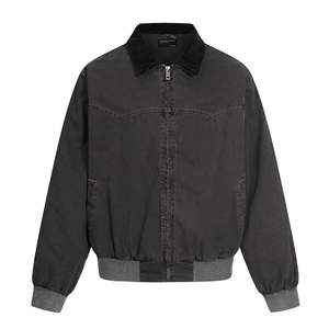 Chaqueta <span class=keywords><strong>Americana</strong></span> Vintage Detroit 11KN 2026 - Abrigo de Trabajo Unisex, Grueso, Holgado, Corte Ajustado con Cuello en Contraste - Product Image 4