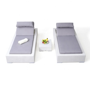 De mimbre cama solar aluminio <span class=keywords><strong>tumbona</strong></span> silla <span class=keywords><strong>tumbona</strong></span> Patio sofá-cama de playa piscina del Hotel muebles de salón al aire libre - Product Image 2
