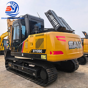 รถขุดไฮดรอลิกแบบตีนตะขาบ Sany SY135 SY135C มือสองอเนกประสงค์ น้ำหนัก 13.5 ตัน รถขุดมือสองของแท้สำหรับขาย - Product Image 1