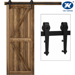 Système de rail de <span class=keywords><strong>porte</strong></span> de grange robuste <span class=keywords><strong>Kit</strong></span> de rail de <span class=keywords><strong>placard</strong></span> de <span class=keywords><strong>porte</strong></span> <span class=keywords><strong>coulissante</strong></span> pour <span class=keywords><strong>Kit</strong></span> de quincaillerie de <span class=keywords><strong>porte</strong></span> noire en bois simple - Product Image 5