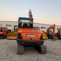 Excavadora Usada de Marca Coreana Doosan DX60-9C, Excavadora de Orugas de 6 Toneladas, Cucharón de 0.21m3, Maquinaria de Construcción