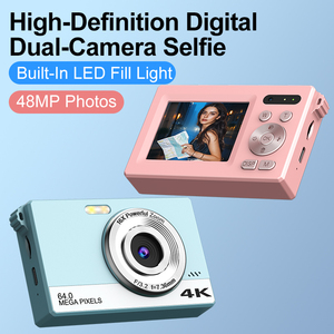Caméra numérique double haute définition pour selfies, capture 48MP, autofocus intelligent, zoom 16x, lumière LED intégrée, caméra CCD. - Product Image 2