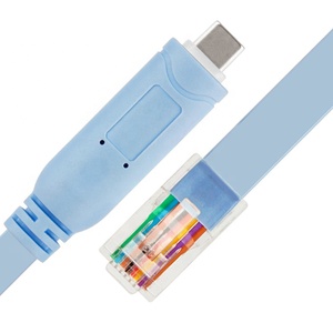 Cable <span class=keywords><strong>USB</strong></span> tipo <span class=keywords><strong>C</strong></span> a RJ45 para interruptor de enrutador, Cable de consola con conector de enchufar y listo, 6 pies - Product Image 2