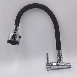 Grifo <span class=keywords><strong>de</strong></span> Cocina Montado en la Pared con Caño <span class=keywords><strong>de</strong></span> Silicona, <span class=keywords><strong>Manguera</strong></span> Flexible <span class=keywords><strong>de</strong></span> Goma, Precio <span class=keywords><strong>de</strong></span> Fábrica, Latón Negro, Moderno y Contemporáneo para <span class=keywords><strong>Fregadero</strong></span> <span class=keywords><strong>de</strong></span> Cocina - Product Image 3