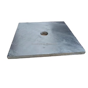Nhà Máy Giá Hot <span class=keywords><strong>Dip</strong></span> mạ kẽm nghỉ tấm cơ sở cho Stay Rod tấm vuông - Product Image 3