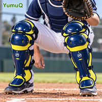 Protège-jambes moulés pour receveur de baseball YumuQ Professional, protection des genoux, des tibias et des pieds, fabricant OEM ODM