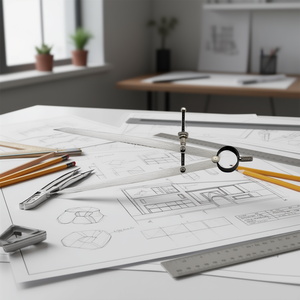 Compás de dibujo metálico, herramienta de precisión para bocetos técnicos y diseño de ingeniería - Product Image 3