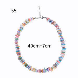 Natural <b>Shell</b> Necklace White Clavicle Chain For Women Casual Fashion Jewelry Handmade Geometric Design Yiwu Origin - Product Image 5