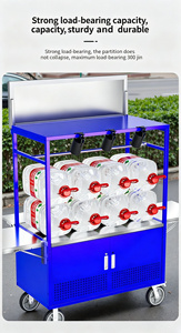 Chariots pliants commerciaux mobiles pour marchés nocturnes, étagères à pousser à la main, stands mobiles pour plats braisés chauds en gros, chariots à snacks - Product Image 2