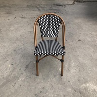 Meubles d'extérieur en osier, Table à manger et chaises en rotin, pour le jardin, le café, le bistrot française, moderne, nouveauté
