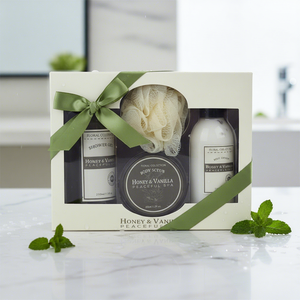 Venta al por mayor elegancia natural vainilla aromática <span class=keywords><strong>mente</strong></span> <span class=keywords><strong>cuerpo</strong></span> <span class=keywords><strong>y</strong></span> <span class=keywords><strong>alma</strong></span> spa baño regalo conjunto - Product Image 1