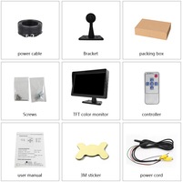 ZYX 10.1 pouces Quad Mode moniteur de voiture TFT LCD moniteur de recul de voiture affichage de vue arrière pour moniteur de voiture de Bus