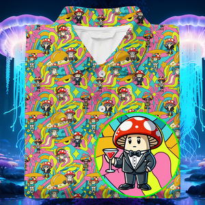 2025 para hombre de alta calidad Slim Fit poliéster Spandex Golf restaurante para Polo camiseta sublimación completa Digital logotipo personalizado - Product Image 2