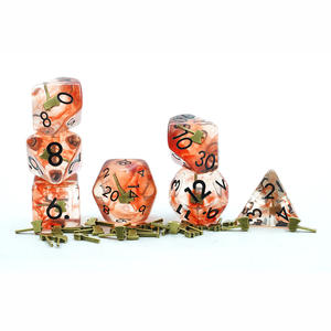 ชุดเรซินแบบนิ่มรูปขวาน DND 7ชิ้นชุดลูกเต๋าหลายด้านสำหรับเกมกระดาน - Product Image 4