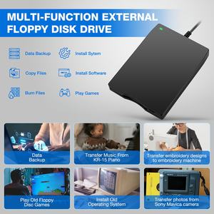 ไดรฟ์ฟลอปปี้ดิสก์ภายนอกแบบพกพา <span class=keywords><strong>USB</strong></span> และ Type-C ความจุ 1.44MB - แบบเสียบแล้วใช้งานได้ทันที น้ำหนัก 0.52 ปอนด์ พร้อมสาย <span class=keywords><strong>USB</strong></span>-C เป็น <span class=keywords><strong>USB</strong></span>-A อุปกรณ์เสริมสำหรับแล็ปท็อป - Product Image 5