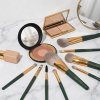 Collection de pinceaux de maquillage de luxe pour les marques de beauté avec logo personnalisé, service de fabrication OEM ODM en marque blanche