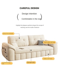 Nội thất phòng khách đa năng, tiết kiệm không gian, thiết kế hiện đại, có ngăn kéo lưu trữ, loa Bluetooth, có thể gấp gọn thành giường <span class=keywords><strong>sofa</strong></span>. - Product Image 5