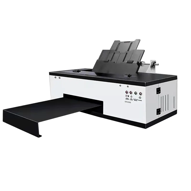 Kleine digitale A3 A4 L1800 weiße Toner rolle Transfer Pet Film Stoff Stoff DTF Drucker direkt auf Film T-Shirts Druckmaschine