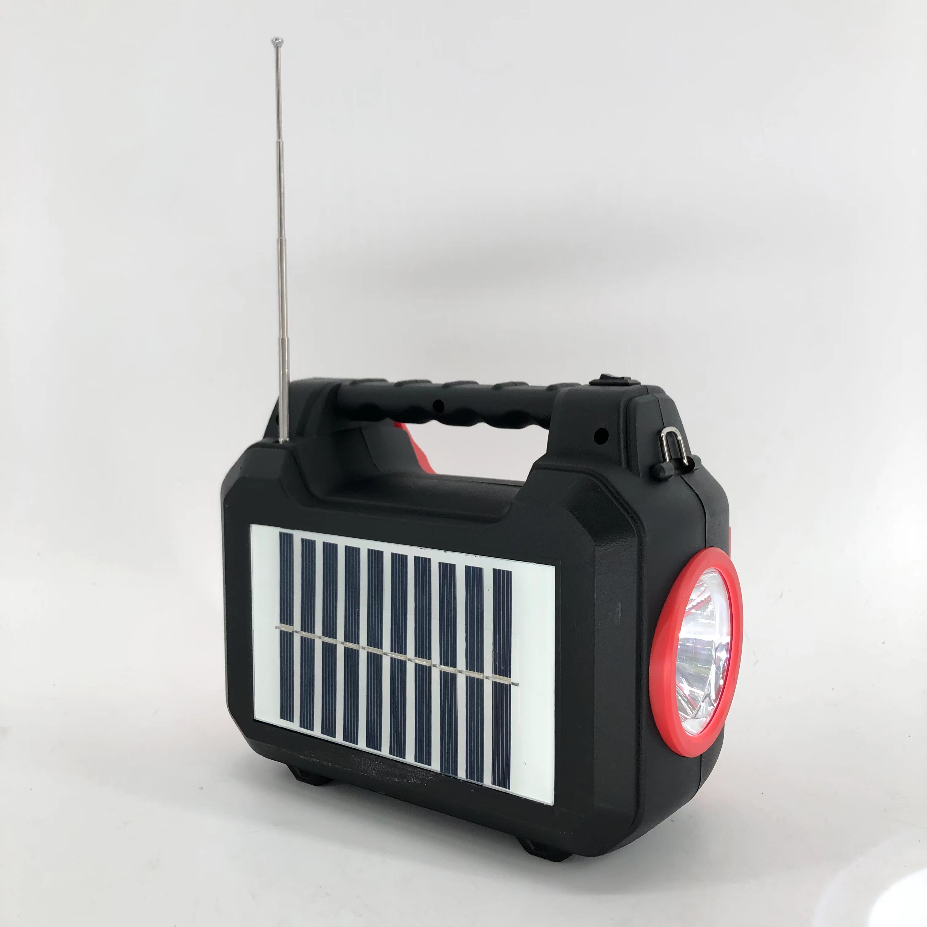 Портативная Беспроводная колонка на солнечной батарее, уличный динамик с фонариком, поддержка FM/BT/USB/TF/TWS