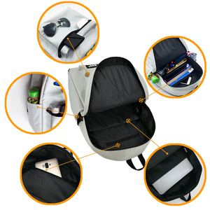 Carino Anti-furto Executive zaino per ragazze in poliestere fodera chiusura a cerniera per uso scolastico - Product Image 3