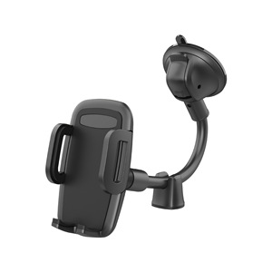 Support de téléphone pour voiture à ventouse, rotation à 360 degrés, fixation sur pare-brise, tube en aluminium noir, support de voiture - Product Image 5