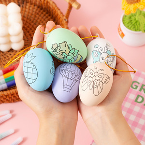 Painted Simulated Egg Toys <b>Plastic</b> DIY Drawing Craft For Children 3-6 Years Old <b>Animals</b> Nature Theme Unisex - Product Image 2