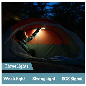 Nuevo producto Bomba de aire para exteriores con luz LED para acampar Bomba de inflado de batería recargable USB para colchón de cama de aire - Product Image 3