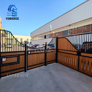 Modern ahır organizasyonu ve at kararlı güvenliği için erişim Paddock kapısı ile yüksek kaliteli at durak arka Panel - Product Image 3