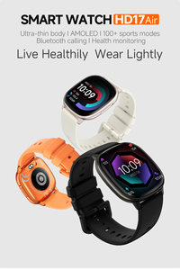 Smartwatch HD17 Air Ultra Sottile con Display AMOLED da 1,73 Pollici, Chiamate BT, Monitoraggio Frequenza Cardiaca, Impermeabile IP68, Cinturino Magnetico in Silicone - Product Image 5