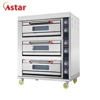 Four à pain électrique professionnel Astar, fabricant d'équipements de boulangerie, à un seul niveau et deux plateaux