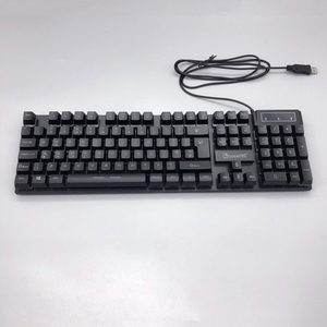 데스크탑 컴퓨터 게임용 LED 라이트 플라스틱이 장착된 새로운 고품질 104 키 기계식 USB 유선 게임용 키보드 핫 세일 - Product Image 4