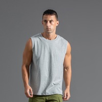 Haute qualité athlétique hommes coton entraînement débardeurs Gym Muscle t-shirts Fitness musculation sans manches course t-shirt