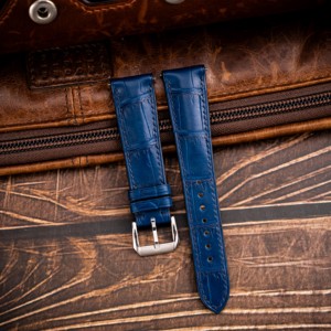 100% correas de reloj personalizadas de alta calidad de 20mm con correa de cuero de cocodrilo suave transpirable de lujo de 16mm del fabricante de Vietnam - Product Image 1