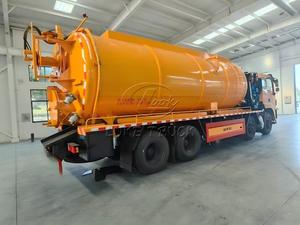 รถดูดสิ่งสกปรกแบบสุญญากาศ Dongfeng 8x4 12 ล้อ พร้อมถังขนาดใหญ่พิเศษ ส่งออกหลายประเทศทั่วโลก - Product Image 5