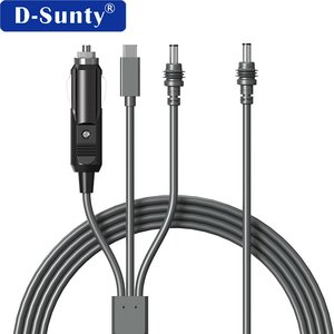 Câble d'alimentation 3-en-1 D-Sunty pour chargeur de voiture, coaxial en cuivre toronné à 2 conducteurs pour antenne satellite Starlink Mini - Product Image 6