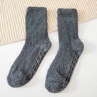 Chaussettes de lit en vrac d'hiver pour femmes avec oreilles floues mignonnes en polyamide anti-dérapant avec fond en caoutchouc à prise personnalisée