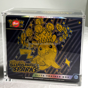 Boîte en acrylique à bords arrondis SHP en promotion pour Pokémon Écarlate et Violet : Boîte d'entraînement Elite Paldean Fates, acrylique 6 mm avec protection UV - Product Image 1