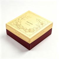 Boîte d'emballage de chocolat personnalisable en gros, recyclable, boîte à bonbons de luxe, boîte d'emballage de chocolat à l'encre de soja