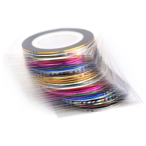 30 Colores Nail Art Striping Tape en Blanco Negro Plata Oro-para Manicuras de Estilo Francés - Product Image 3