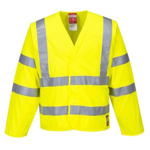 PORTWEST - FR85YERS/M Veste jaune résistante aux flammes antistatique haute visibilité-EAN 5036108281275 WORKWEAR RÉSISTANT AUX FLAMMES - Product Image 1