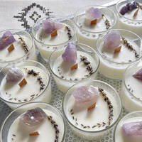 Offre Spéciale personnalisé aromathérapie pierres précieuses spirituelles bougies chakra magique parfumé avec marque privée pour la fête des mères