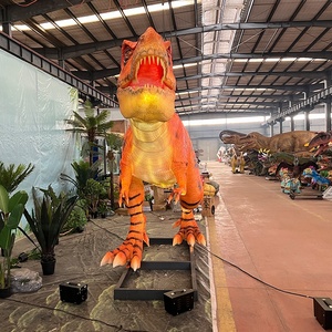 Modèle de T-Rex géant lumineux de 8 mètres, réaliste et animatronique, pour parc à thème sur les dinosaures, bar et restaurant immersif - Product Image 2