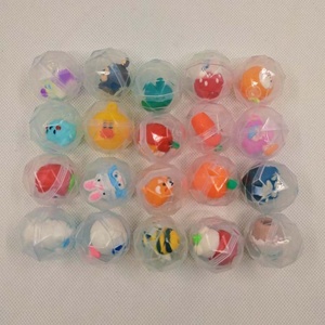 Oeuf torsadé <span class=keywords><strong>en</strong></span> <span class=keywords><strong>plastique</strong></span> Transparent de 32mm Surprise Gachapon Distributeur automatique Capsule Jouets <span class=keywords><strong>Boule</strong></span> de diamant Rempli Jouet promotionnel - Product Image 4
