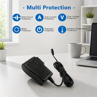 Adaptateur secteur mural personnalisable AC-DC 5V 9V 12V 24V 1A 0.5V 2A, prise US, alimentation à découpage pour éclairage LED et caméra CCTV