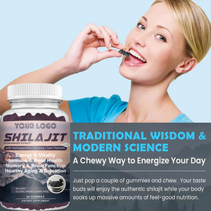Gomitas de Shilajit Orgánico con Miel de Manuka Endulzada, Fórmula Limpia, Ácido Fúlvico y Húmico Natural, Mejora la Memoria y el Sueño, 60 Unidades, Herbal - Product Image 4