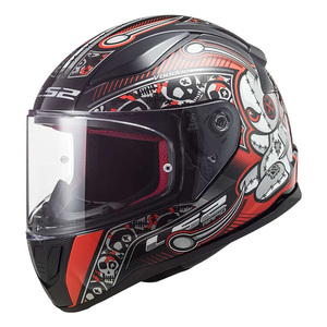 Casco Integrale Ls2 Rapid Mini Nero Rosso Taglia M, Casco da Moto in Termoplastica - Product Image 1