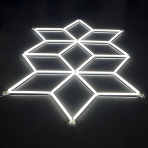 Kit d'éclairage LED en forme de nid d'abeille, hexagonal, blanc froid, pour lavage de voitures, atelier, éclairage de détail, inspection et detailing des véhicules - Product Image 6