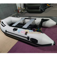 Bote Inflable Comercial de Casco Rígido de PVC, Ligero, para Navegación, Rescate, Pesca, Deportes Acuáticos