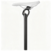 Tubo de Asiento de Suspensión de Aluminio, Estructura de 4 Eslabones Rígida/Blanda, Ajustable, 27.2/30.9/31.6mm, para Bicicleta de Carretera, Gravel, MTB, Eléctrica